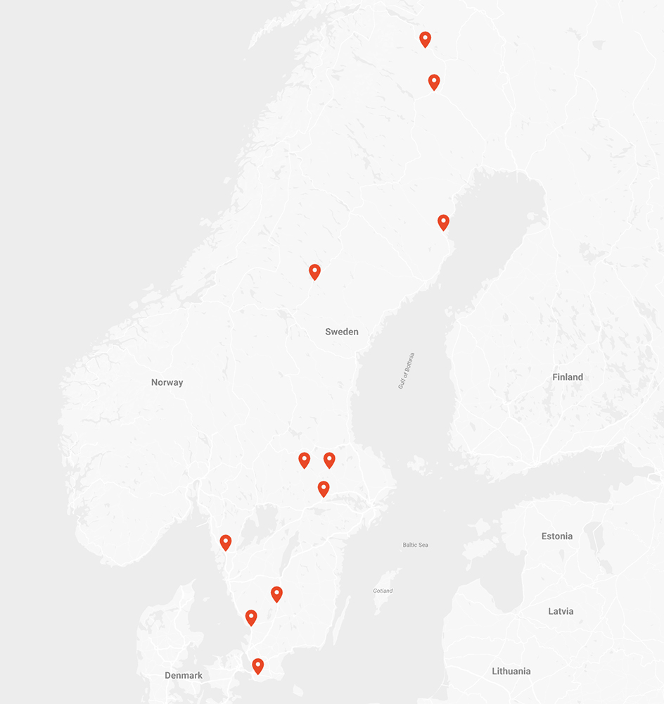 Karta över Repay i Sverige