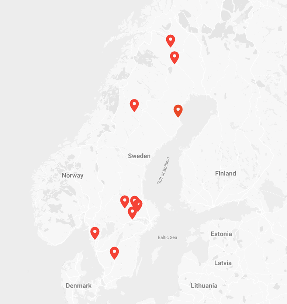 Karta över Repay i Sverige