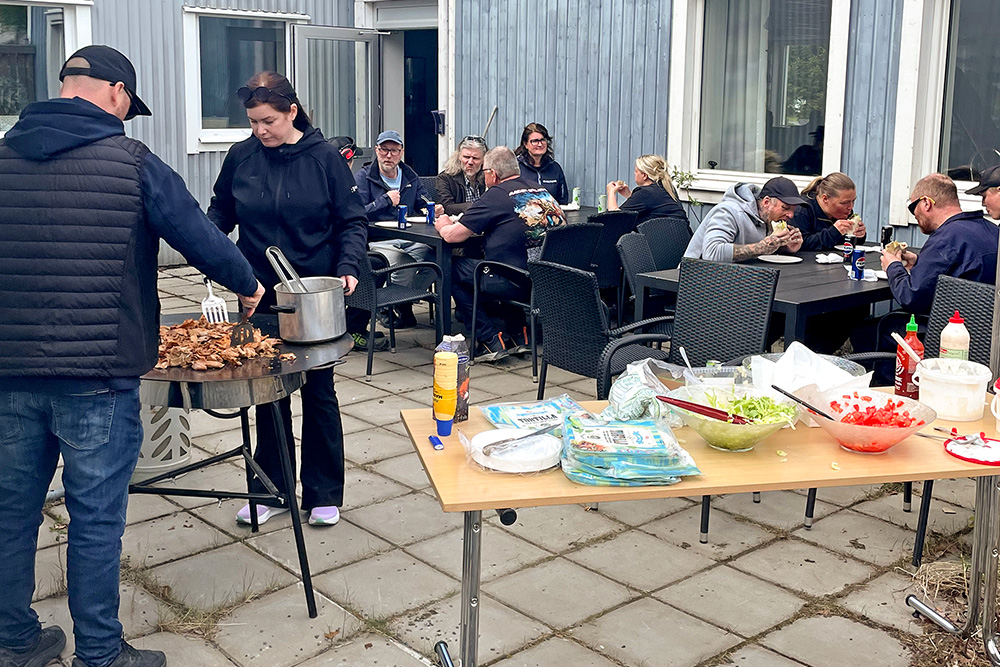 Bjöd Huldtins på kebab