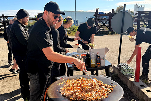 Öppet hus i Skellefteå med fint väder